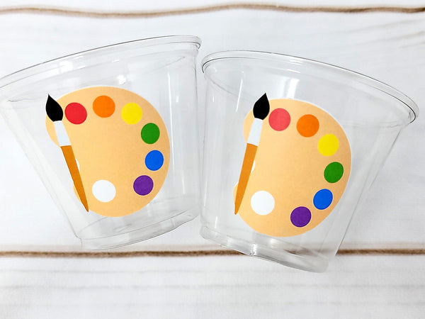 ART PARTY CUPS - Art Painting Party Treat Cups Paint Party Favors Art Party Cups Art Party Treat Cups Painting Party Favor Art Party Favor