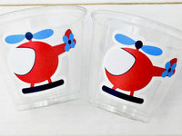 HELICOPTER PARTY CUPS - Helicopter Cups Helicopter Party Favors Helicopter Party Helicopter Birthday Helicopter Party Decorations Helicopter