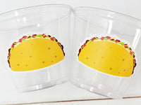 TACO PARTY CUPS - Taco Cups Taco Tuesday Cups Taco Party Taco Birthday Fiesta Party Decorations Cinco De Mayo Taco Twosday Party Taco Favors