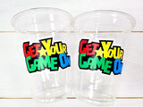 VIDEO GAME PARTY Cups - Video Game Cups Video Game Party Cups Level Up Party Decorations Gamer Baby Shower Decorations Video Game Birthday