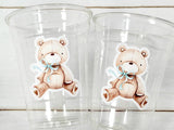 Teddy Bear Party Cups, Teddy Bear Treat Cups, Teddy Bear Birthday, Teddy Bear Party, Teddy Bear Party Favors, Teddy Bear Baby Shower