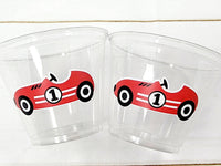 RACING PARTY CUPS - Race Car Cups Racing Birthday Cups Racing Birthday Cups Race Car Party Favors Racing Party Favors Racing Decorations