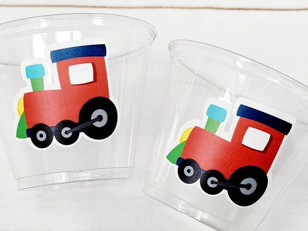 Train Cups, Train Party Favors, Train Birthday Favors, Train Party Cups, Train Birthday Decorations, Train Party Supplies