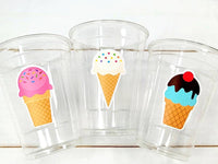 ICE CREAM PARTY Cups - Ice Cream Birthday Ice Cream Party Ice Cream Treat Cups Ice Cream Party Cups Ice Cream Decorations Ice Cream Cups