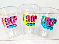 I Love the 90'S PARTY CUPS - 90's Birthday Cups 90's Party Cups 90's Decorations 90's Birthday Party 90's Birthday Party Decorations 90s