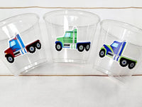 SEMI TRUCK PARTY Cups - Semi Truck Treat Cups Semi Truck Birthday Semi Truck Party Semi Truck Party Favors, Semi Truck Cup Semi Truck Favors