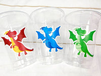 DRAGON PARTY CUPS - Dragon Birthday Cups Dragon Cups Drageon Birthday Party Cups Dragon Party Decorations Dragon Party Favors Dragon Favors