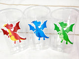 DRAGON PARTY CUPS - Dragon Birthday Cups Dragon Cups Drageon Birthday Party Cups Dragon Party Decorations Dragon Party Favors Dragon Favors