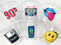 I Love the 90'S PARTY CUPS - 90's Birthday Cups 90's Party Cups 90's Decorations 90's Birthday Party 90's Birthday Party Decorations 90s 80s