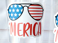 4th of July Party Cups, USA Party Cups, 'Merica Cups, Independence Day Party Decorations, 4th of July Party Decorations, July 4th Party USA