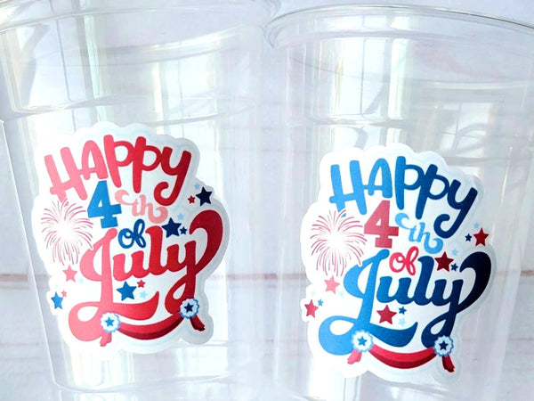 4th of July Party Cups, USA Party Cups, 'Merica Cups, Independence Day Party Decorations, 4th of July Party Decorations, July 4th Party USA