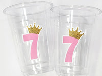 PRINCESS PARTY CUPS - Princess Birthday Cups Princess Party Cups Princess Party Decorations Princess Party Favors Princess Birthday Supplies