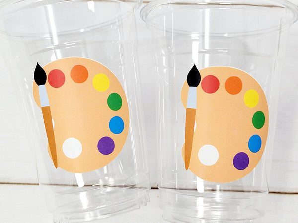 ART PARTY CUPS - Art Painting Party Treat Cups Paint Party Favors Art Party Cups Art Party Treat Cups Painting Party Favor Art Party Favor