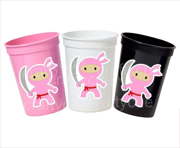 NINJA PARTY CUPS - Ninja Cups Ninja Birthday Party Ninja Party Decorations Ninja Party Supplies Ninja Treat Cups Ninja Party Favors Karate