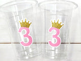 PRINCESS PARTY CUPS - Princess Birthday Cups Princess Party Cups Princess Party Decorations Princess Party Favors Princess Birthday Supplies