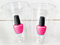 NAIL POLISH PARTY Cups - Spa Party Cups Spa Party Decorations Spa Party Supplies Spa Birthday Party Spa Day Spa Day Birthday Spa Parties