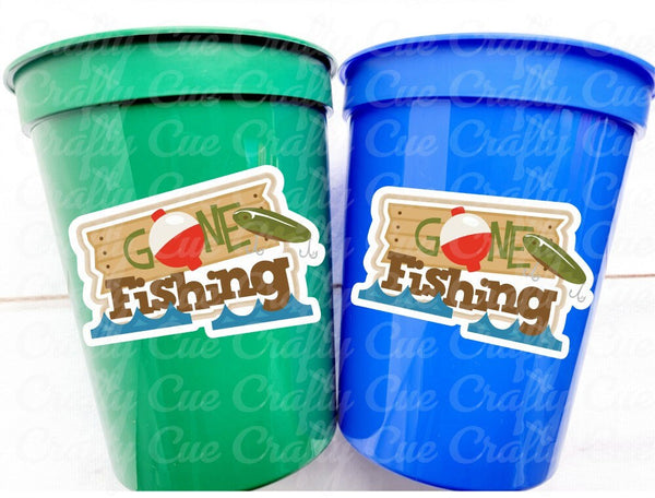 GONE FISHING PARTY Cups Fishing Birthday Fishing First Birthday Party Gone Fishing Party The Big One Fishing Bobber Decorations Fish Bait