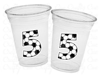 SOCCER PARTY CUPS - Soccer Party Cups Soccer Birthday Soccer Party Soccer Decorations Soccer Party Supplies Soccer Birthday Party Soccer