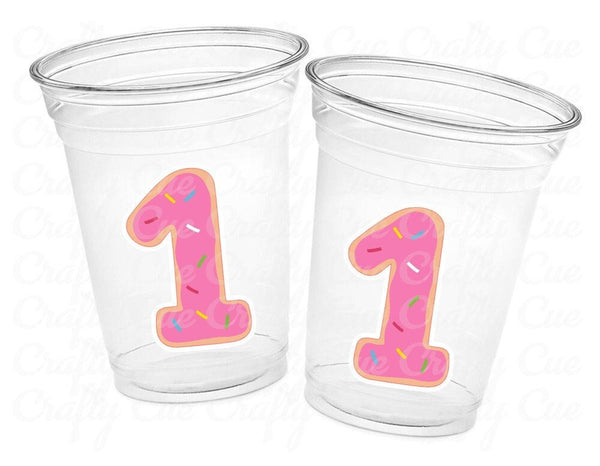 DONUT PARTY CUPS- Donut Birthday Party Donut Grow Up Donut Party Decoration Donut Birthday Decoration Donut First Birthday Donut Baby Shower