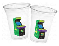 ARCADE PARTY CUPS - Arcade Cups Video Game Party Cups Video Game Cups Level Up Party Decor Gamer Baby Shower Decorations Video Game Birthday