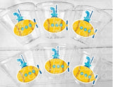 SUBMARINE PARTY CUPS- Submarine Cups Submarine Birthday Cup Submarine Cups Submarine Birthday Submarine Party Decorations Submarine Supplies