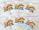 FISHING PARTY CUPS - Gone Fishing Party Fishing Party The Big One Fishing Bobber Decorations Fishing Birthday Fishing First Party Bait Cups