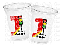 RACING PARTY CUPS - Race Car Cups Racing Birthday Cups Racing Birthday Cups Race Car Party Favors Racing Party Favors Racing Decorations