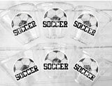 SOCCER PARTY CUPS - Soccer Party Cups Soccer Birthday Soccer Party Soccer Decorations Soccer Party Supplies Soccer Birthday Party Soccer