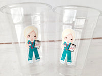 Nursing Party Cups Doctor Party Cups Nurse Party Cups Nursing Party Rn Party Decorations Medical School Party Nurse Graduation Party Meds