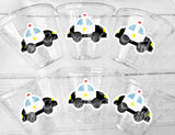 POLICE PARTY CUPS - Emergency Vehicles Birthday Party Decorations Police Birthday Party Cop Party Cups Police Party Favors Cop Party Favors