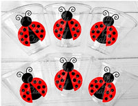 Ladybug Party Cups, Ladybug Birthday, Ladybug Party, Ladybug Treat Cups, Ladybug Party Cups, Ladybug Decorations, Ladybug Cups, Lady Bug