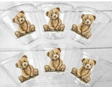 Teddy Bear Party Cups Teddy Bear Baby Shower Favors Teddy Bear Birthday Favors Teddy Bear Party Teddy Bear Party Favors Boy Bear Girl Bear