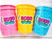 Back to the 2000'S PARTY CUPS 00's Birthday Cups 2000's Party Cups 00's Decorations 00s Birthday Party 00's Birthday Party Decorations 2000s