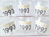 30th PARTY CUPS - Vintage 1993 Cups Best of 1993 30th Birthday Party 30th Birthday Favors 30th Party 30th Party Decorations 1993 Birthday