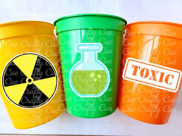 SCIENCE PARTY CUPS Science Party Favors Science Birthday Scientist Party Scientist Party Favors Biology Chemistry Stem Laboratory Experiment