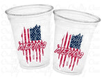 4th of July Party Cups, USA Party Cups, 'Merica Cups, Independence Day Party Decorations, 4th of July Party Decorations, July 4th Party USA