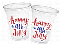 4th of July Party Cups, USA Party Cups, 'Merica Cups, Independence Day Party Decorations, 4th of July Party Decorations, July 4th Party USA