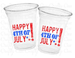 Happy 4th of July Party Cups USA Party Cups 'Merica Cups Independence Day Party Decorations July 4th Party Decorations July 4th Party Favors