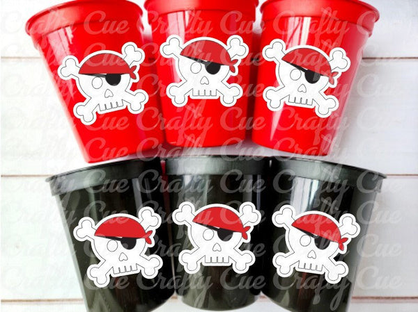 PIRATE PARTY CUPS - Pirate Cups Pirate Birthday Pirate Party Decorations Pirate Birthday Party Pirate Party Supplies Pirate Happy Birthday