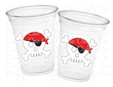 PIRATE PARTY CUPS - Pirate Cups Pirate Birthday Pirate Party Decorations Pirate Birthday Party Pirate Party Supplies Pirate Happy Birthday