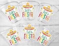 FIESTA PARTY Cups - Fiesta Party Birthday Fiesta Favors Last Fiesta Bachelorette Party Cups Cinco De Mayo Decorations Fiesta Party Favors