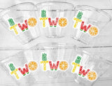 Twotti Frutti Party Cups Fruit Party Cups Luau Party Decorations Fruit Birthday Party Cup Pineapple Tutti Fruity Birthday Party Tutti fruity