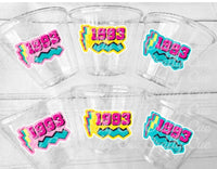 30th PARTY CUPS - Vintage 1993 Cups Best of 1993 30th Birthday Party 30th Birthday Favors 30th Party 30th Party Decorations 1993 Birthday