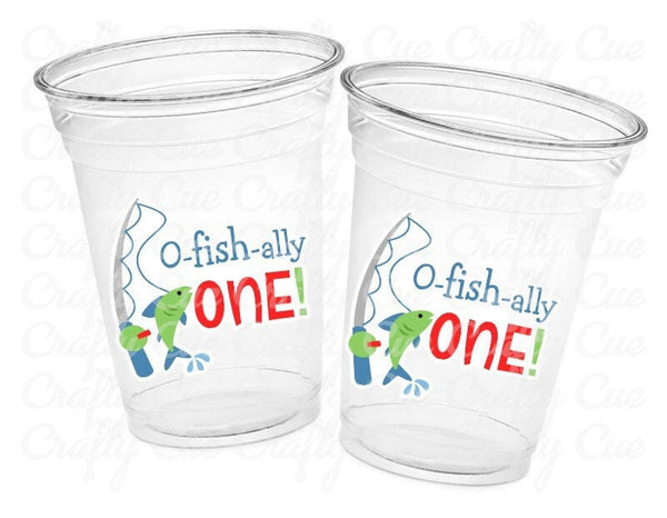 FISHING PARTY CUPS - Fishing Birthday Fishing First Birthday Party Gone Fishing Party The Big One Fishing Bobber Decorations Fish Bait Cups