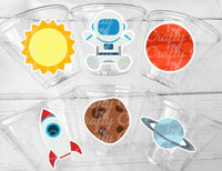 SPACE PARTY Cups Rocket Party Cups Space Party Favors Astronaut Spaceship Cups Planet Party Cups Astronaut Party Favors Astronaut Birthday