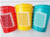 BOOK PARTY CUPS -Book Birthday Cups Book Baby Shower Book Party Favors Book Baby Shower Favors School Party Cups Teacher Gift Back to School