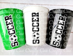 SOCCER PARTY CUPS - Soccer Party Cups Soccer Birthday Soccer Party Soccer Decorations Soccer Party Supplies Soccer Birthday Party Soccer