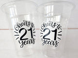 21st BIRTHDAY PARTY CUPS 21st Birthday Party 21st Party Decorations 21st Party Favors Vintage 2002 Birthday 2002 Party Legally 21 Finally 21