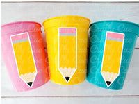 TEACHER PARTY CUPS Teacher Graduation Teacher Gifts Teacher Party Favors Appreciation Back to School Cups School Party Teacher Decoration