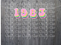 1983 BANNER Best of 1983 40th Birthday Banner 1983 Banner 1983 Party Decorations 40th Party Decorations 40th Party Banner 40 Birthday Party